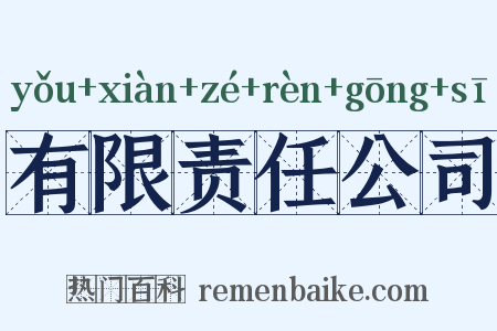 有限责任公司是什么意思的图片